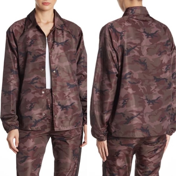 PRICE DROP Brown Camo Windbreaker Jacket - Picture 2 of 3